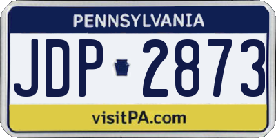 PA license plate JDP2873