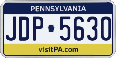 PA license plate JDP5630