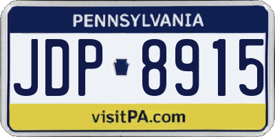 PA license plate JDP8915