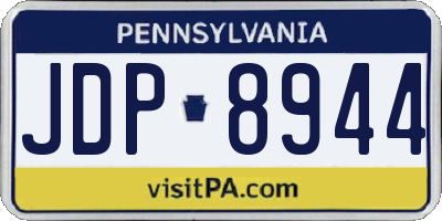 PA license plate JDP8944