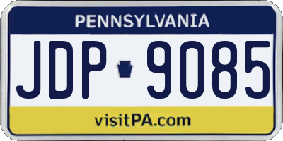 PA license plate JDP9085
