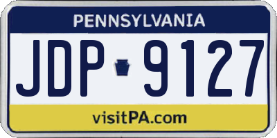 PA license plate JDP9127