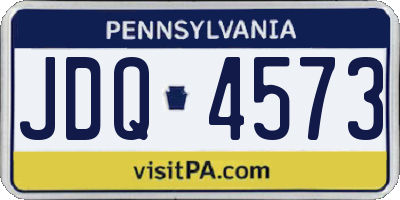 PA license plate JDQ4573