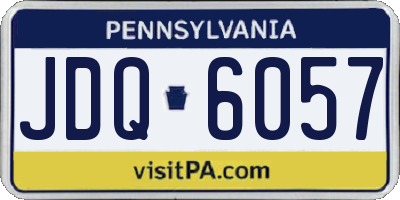 PA license plate JDQ6057