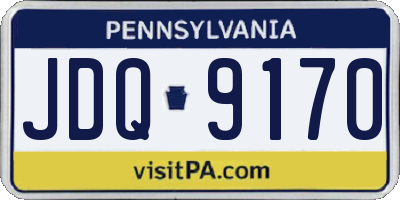 PA license plate JDQ9170