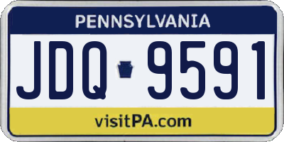 PA license plate JDQ9591