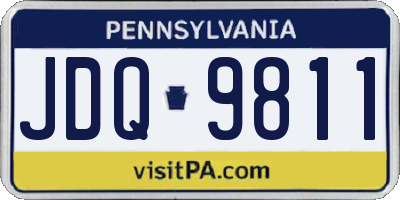 PA license plate JDQ9811