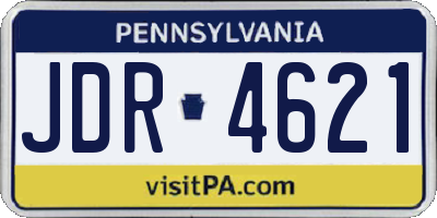 PA license plate JDR4621