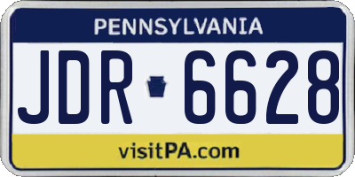 PA license plate JDR6628