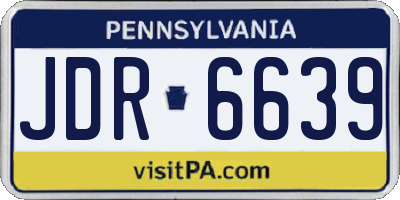 PA license plate JDR6639