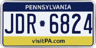 PA license plate JDR6824
