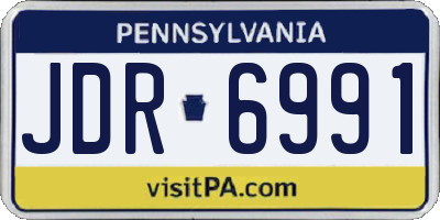 PA license plate JDR6991