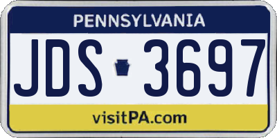 PA license plate JDS3697