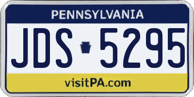PA license plate JDS5295