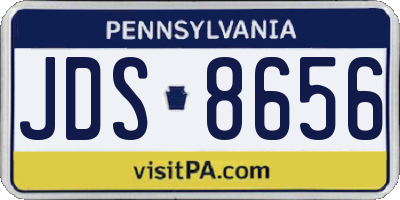 PA license plate JDS8656