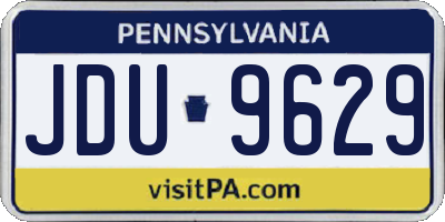 PA license plate JDU9629