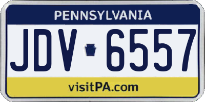 PA license plate JDV6557
