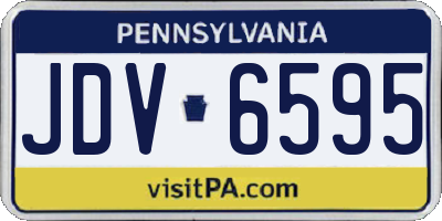 PA license plate JDV6595