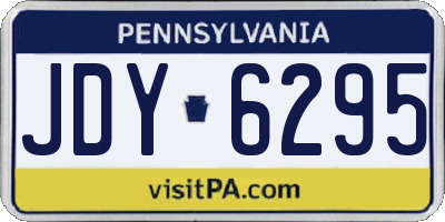 PA license plate JDY6295