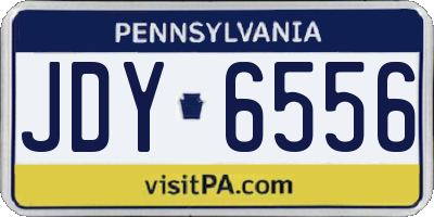 PA license plate JDY6556