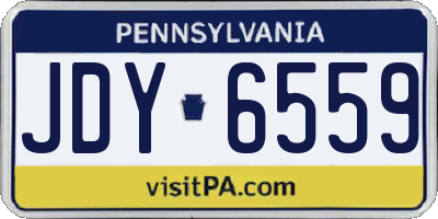 PA license plate JDY6559