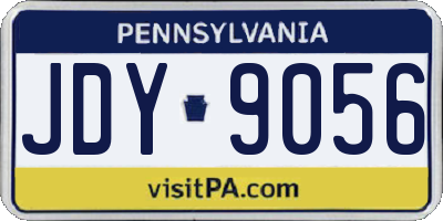 PA license plate JDY9056