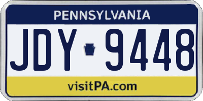 PA license plate JDY9448