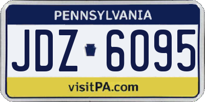 PA license plate JDZ6095