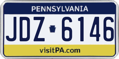 PA license plate JDZ6146