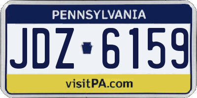 PA license plate JDZ6159