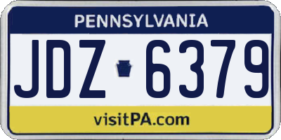 PA license plate JDZ6379