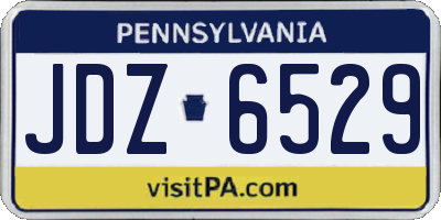 PA license plate JDZ6529