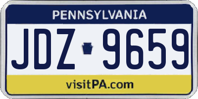 PA license plate JDZ9659
