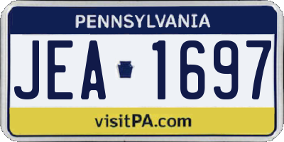 PA license plate JEA1697