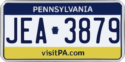 PA license plate JEA3879
