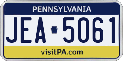 PA license plate JEA5061