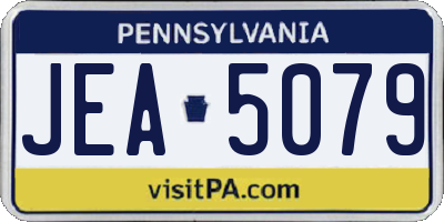 PA license plate JEA5079