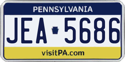 PA license plate JEA5686