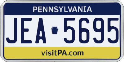 PA license plate JEA5695