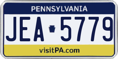 PA license plate JEA5779