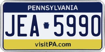 PA license plate JEA5990