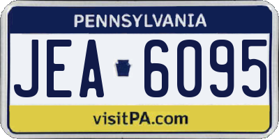 PA license plate JEA6095