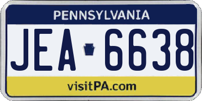 PA license plate JEA6638