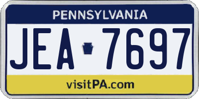 PA license plate JEA7697