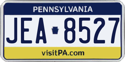 PA license plate JEA8527