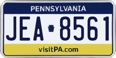 PA license plate JEA8561