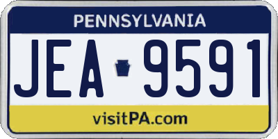 PA license plate JEA9591