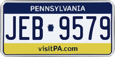 PA license plate JEB9579