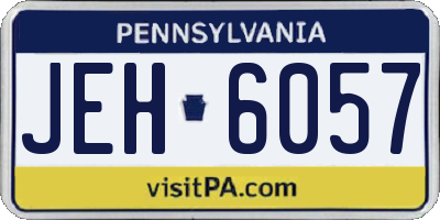 PA license plate JEH6057