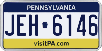 PA license plate JEH6146